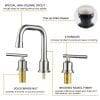 15 2Bathroom Faucet Brushed Nickel Widespread