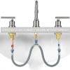 16 Faucet Ystafell Ymolchi Eang Chrome 2Polished