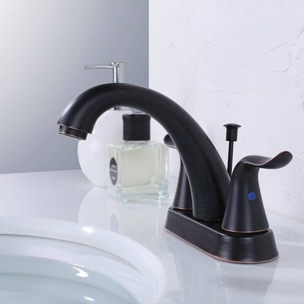 19 1Oil Rubbed Bronze Bathroom Faucet 4 Inch