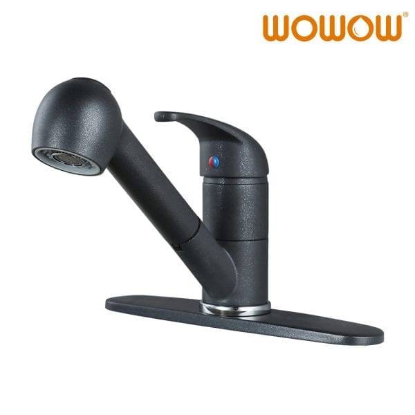 WOWOW Eenhandle Pull-Out Sprayer Kitchen Faucet