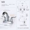 21 2Chrome 4 Inch Centerset Bathroom Faucet