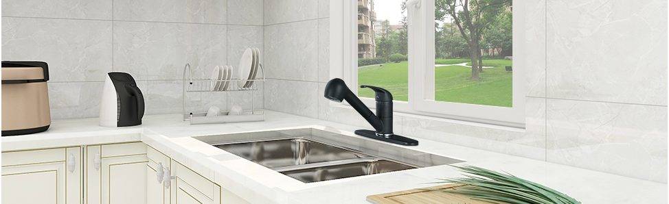 WOWOW Single-Handle Pull-Out Sprayer Kusog Faucet