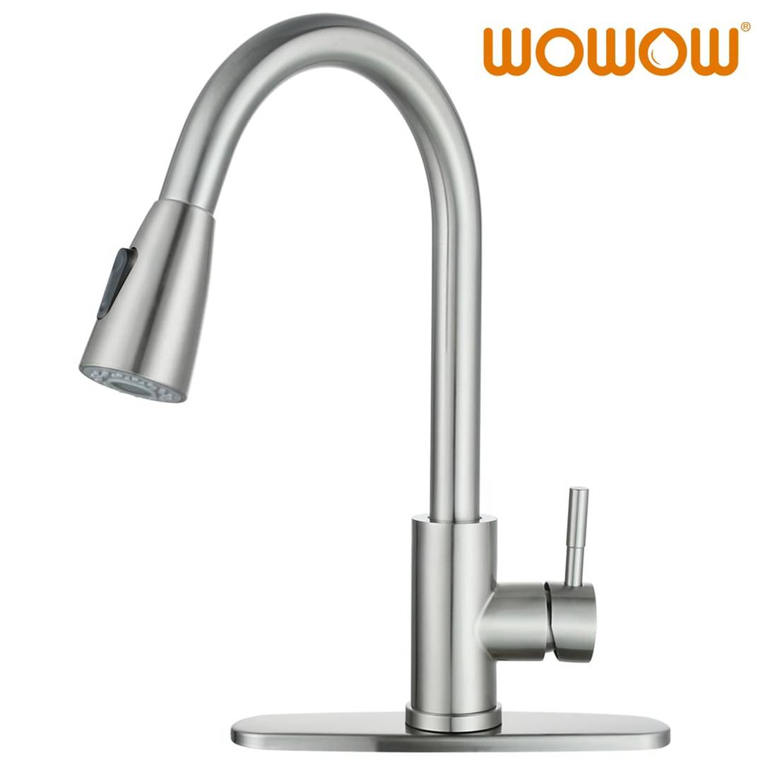 2310301WOWOW Top Rated Pull Down Kitchen Faucets Single Hole