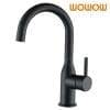 2320201B WOWOW Bathroom Faucet With Swivel Spout Black 1