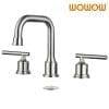 2320300 WOWOW 8 Inch Widespread Bathroom Faucet Brushed Nickel 1