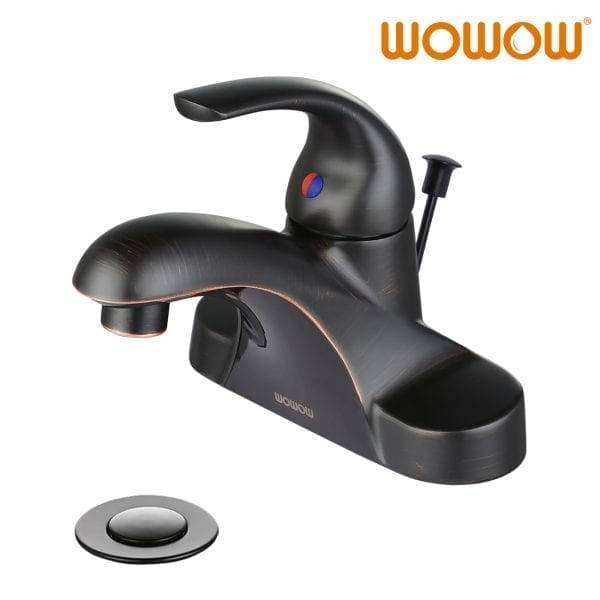 WOWOW Bathroom Faucet Single Lever In Oil Rubbed Bronze