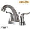 2321200WOWOW Brushed Nickel Bathroom Faucet Centerset