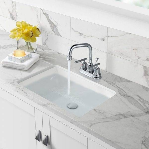 28 5 4 អ៊ិន។ Centerset 2 Handle Bathroom Faucet