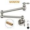3 2311100 WOWOW Pot Filler Faucet Over Stove Over Stove in Brushed Nickel 1