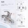 30 2 Lavatory Faucet 3 Hole 4 Inch Single Handle