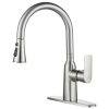 WOWOW Pull Down Kitchen Tap Brushed Nickel