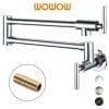 WOWOW Pot Filler Faucet Above Stove Chrome