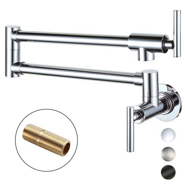 WOWOW Pot Filler Faucet Above Stove Chrome