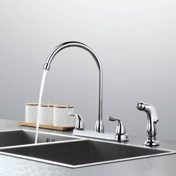 4 1——Side Handle Kitchen Hot And Cold Water Faucet Stainless Steel