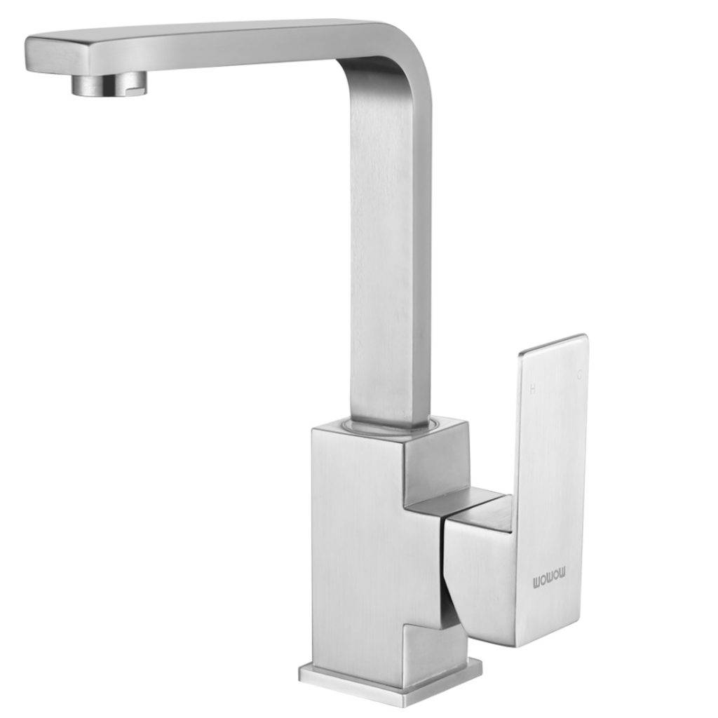 WOWOW Modern Brushed Nickel Stainless Steel Bar Sink Faucets