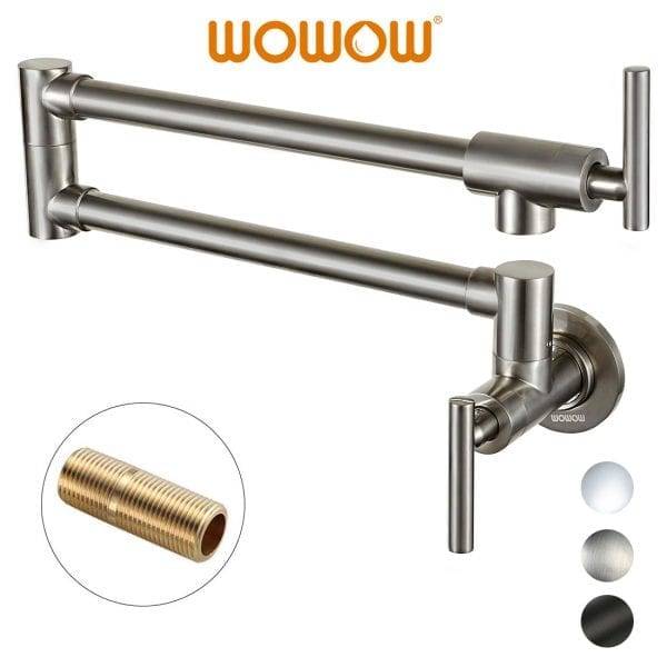 WOWOW Pot Filler Brushed Nickel