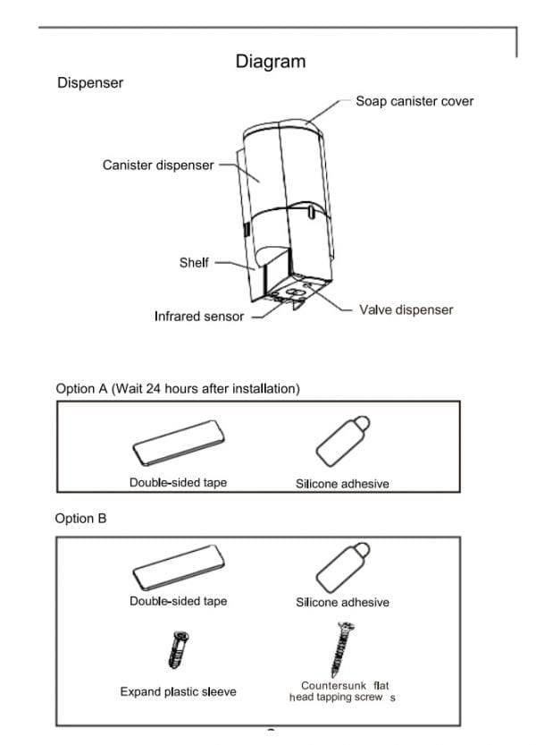 Automatic Soap Dispenser Wall Mount 2