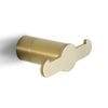 Bathroom Double Towel Hooks Brushed Gold 4