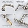 Bridge Kitchen Sink Faucets Brushed Nickel 5