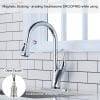Kitchen Faucet Single Handle Pull Down Sprayer Chrome 4