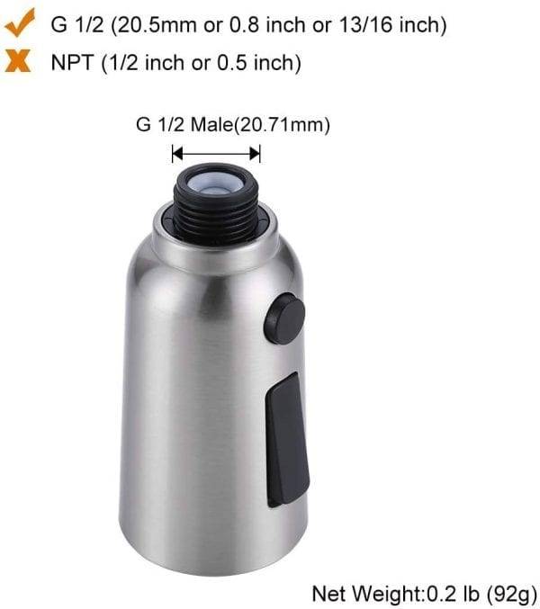 Kitchen Faucet Sprayer Heads G1 2 Connector 7