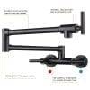 Pot Filler Hot And Cold Matte Black 5