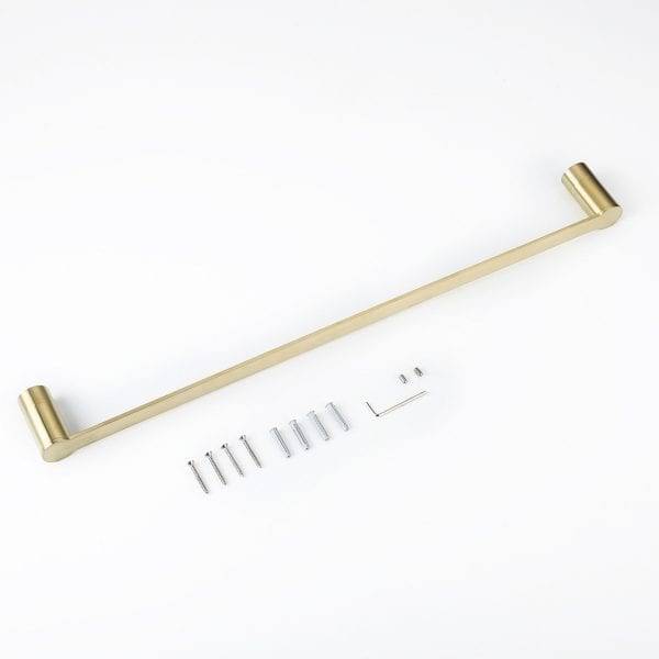 Single Bathroom Towel Bar Brushed Gold 23 Inch 5