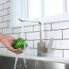 Square Kitchen Sink Faucet Brushed Nickel 3