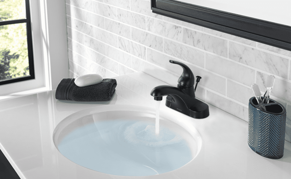 Одномісний важіль змішувача для ванної кімнати в бронзовій мазі