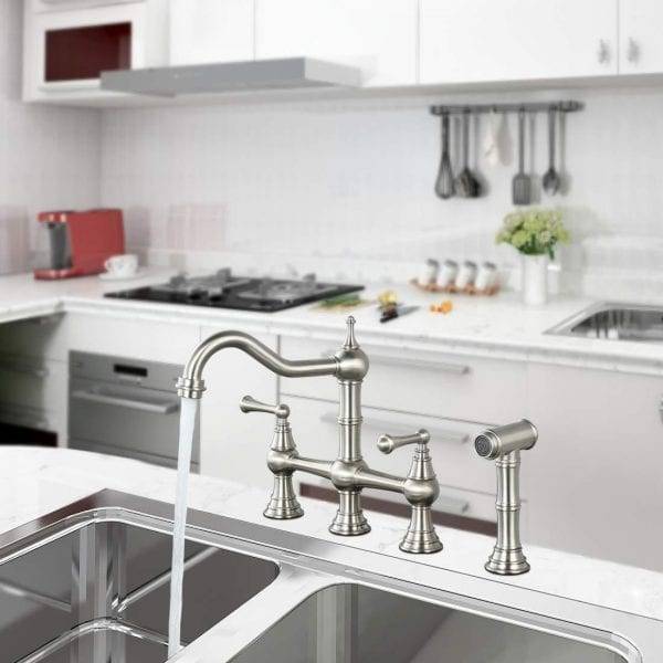 [29+] Grifo De Cocina Vintage Con Rociador