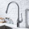 WOWOW Chrome Kitchen Sink Faucet With Pull Out Sprayer 1