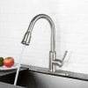 WOWOW Top Rated Pull Down Faucets tal-kċina Nikil brushed 2