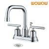 wowow chrome bathroom faucet with drain assembly