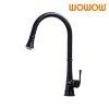 wowow matte black kitchen mixer taps