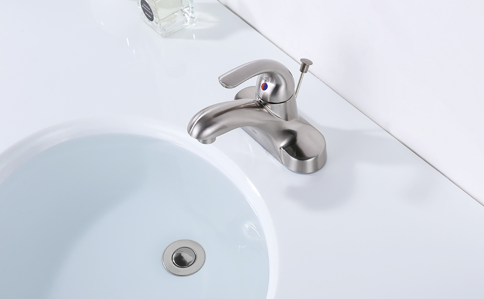 wowow pop up bathroom sink drain with overflow