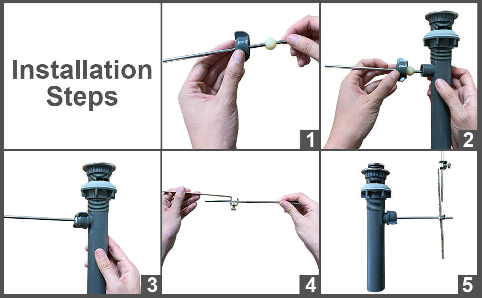 wowow pop up drain stopper replacement parts 3