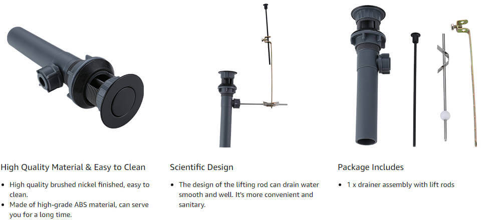 wowow pop up lift rod assembly 2