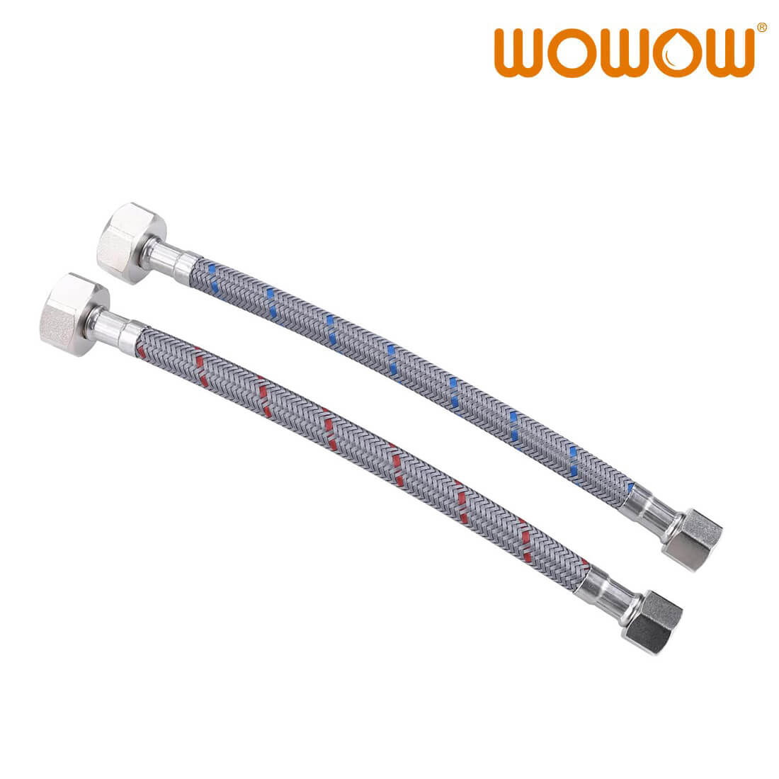wowow water supply line for sink braided nylon 5