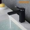 16 EVE 0162 black Cube Matte Black Basin Mixer Tap