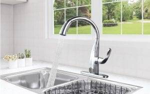 What should I do if the sink faucet leaks