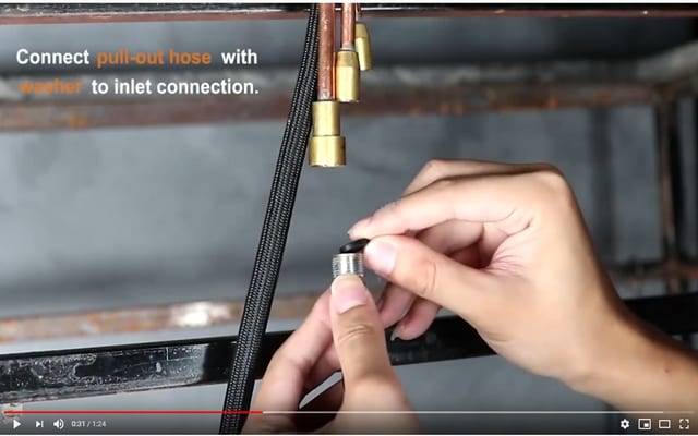 So installieren Sie Küchenarmatur mit Pull-Down-Sprühgerät 25 21b9e3d4eeefa465