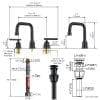 43 4Oil Rubbed Bronze Widespread Bathroom Sink Faucet