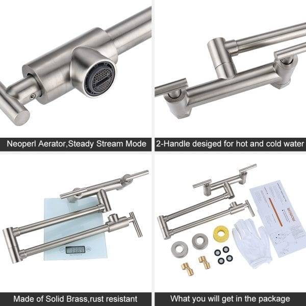 44 10 2311400WOWOW Hot And Cold Faucet Brushed Nickel