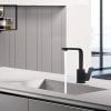 3 2312301B 3 WOWOW Flat Black Kitchen Faucet