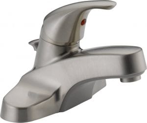 6 Peerless centerset bathroom faucet