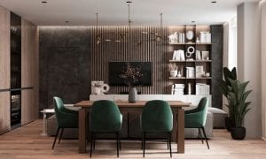 Dark Green + Premium Grey, Interpreting Simple Natural Style Dark Green + Premium Grey, Interpreting Simple Natural Style