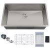 Undermount Kitchen Sink Single Bowl Stainless Steel 32 Inch 1