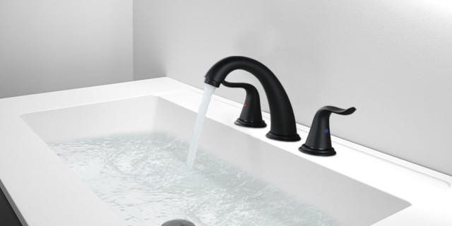 black bathroom faucet 2