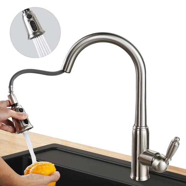 chrome kitchen sink mixer tap 2