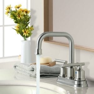 What are the benefits of the water saving faucet